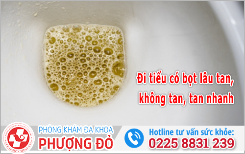 Đi tiểu có bọt lâu tan, không tan, tan nhanh: Nguyên nhân & Cách xử lý