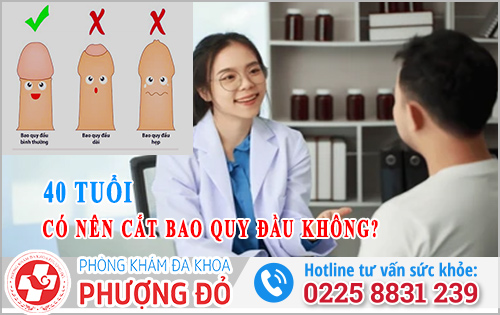 Nam 40 tuổi có nên cắt bao quy đầu không?