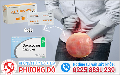 Chữa bệnh giang mai ở dương vật với Doxycycline hoặc Azithromycin