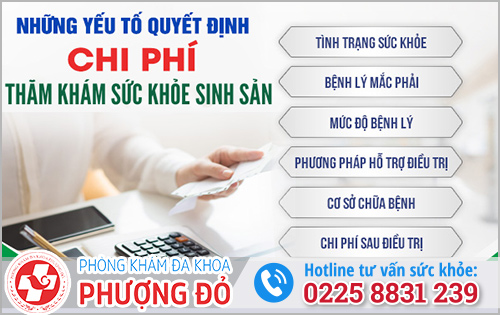 Các yếu tố ảnh hưởng đến chi phí khám sức khỏe sinh sản 