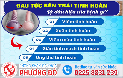 Đau tinh hoàn bên trái là bệnh gì?