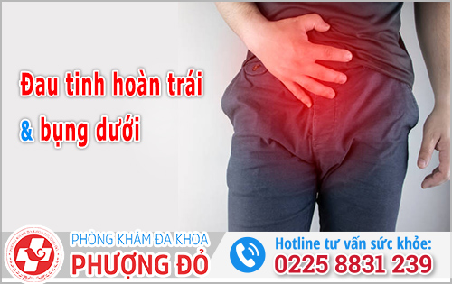Đau tinh hoàn trái và bụng dưới