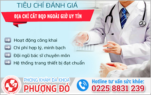 Tiêu chí chọn địa chỉ cắt bao quy đầu ngoài giờ Hải Phòng