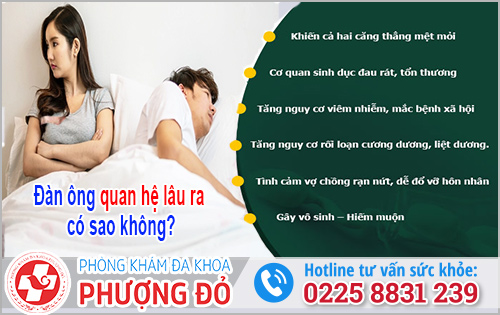 Đàn ông quan hệ lâu ra có sao không?