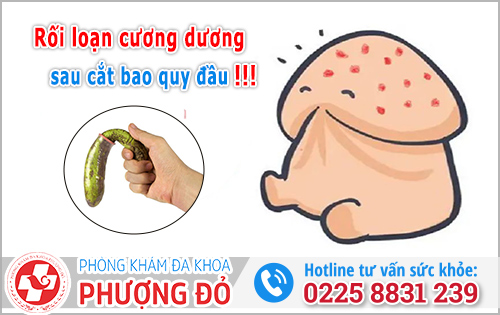 Rối loạn cương dương sau khi cắt bao quy đầu