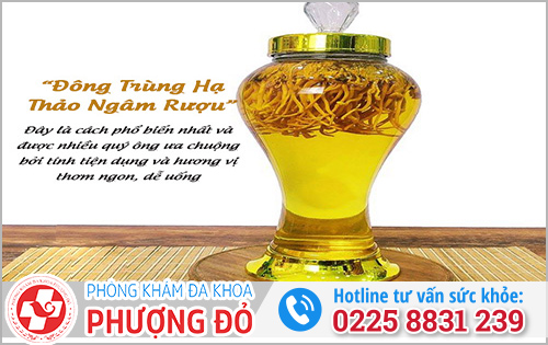 Rượu đông trùng hạ thảo hỗ trợ cải thiện tình trạng xuất tinh sớm
